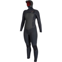 Womens Psycho Tech 6/4mm Chest Zip Hooded Wetsuit